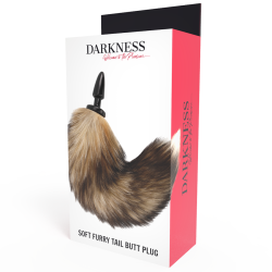 DARKNESS - NATURALNY OGON Z SILIKONOWYM KOREKIEM ANALNYM 10 CM