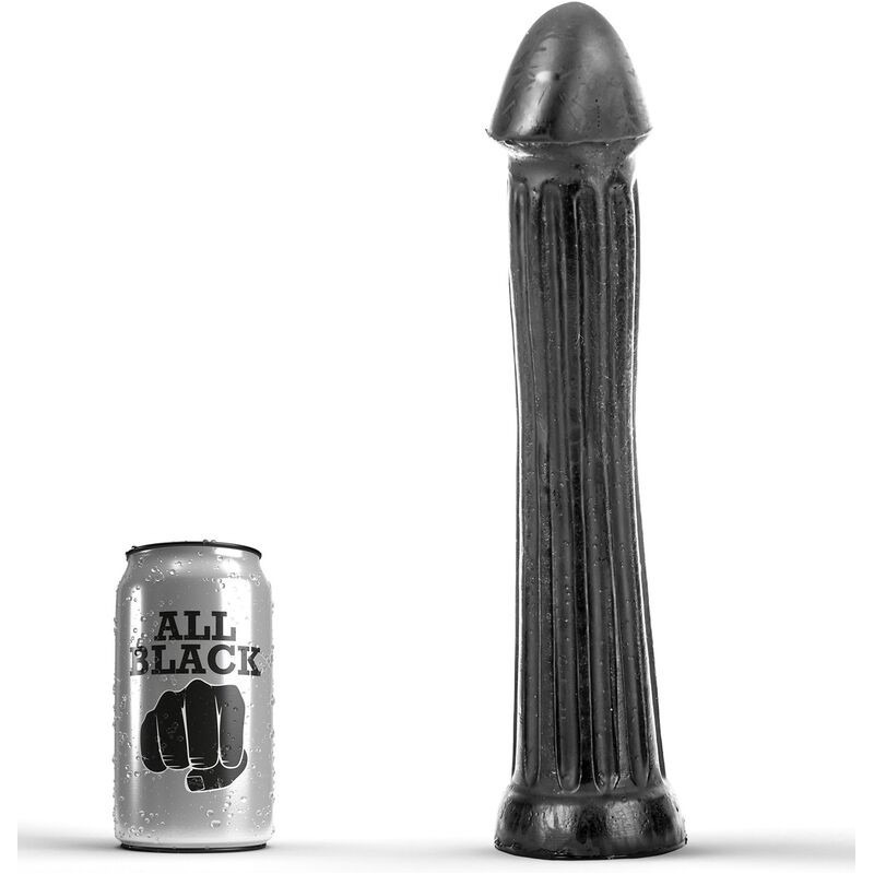 ALL BLACK - DILDO CON PLUG 31 CM ALL BLACK - DILDO CON PLUG 31 CM