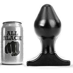 ALL BLACK - KOREK ANALNY 16X8 CM