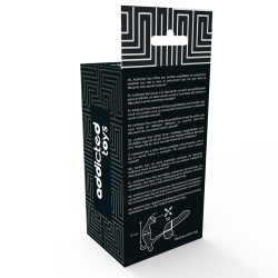 ADDICTED TOYS - KOREK ANALNY Z PODWOJNYM PIERSCIENIEM NA PENISA I JADRA CZARNY