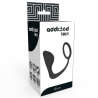 ADDICTED TOYS - KOREK ANALNY Z CZARNYM PIERSCIENIEM NA PENISA
