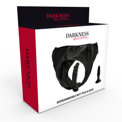 DARKNESS - MAJTKI Z WTYCZKA I WYMIENNYM DILDO