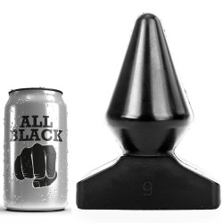 ALL BLACK - KOREK ANALNY 18,5 CM