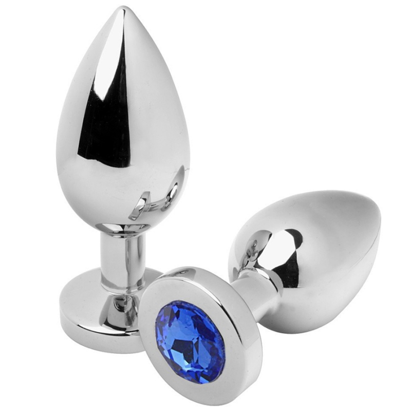 METAL HARD - ANALSTECKER DIAMANT BLAU MITTEL 7,62 CM METAL HARD - ANALSTECKER DIAMANT BLAU MITTEL 7,62 CM