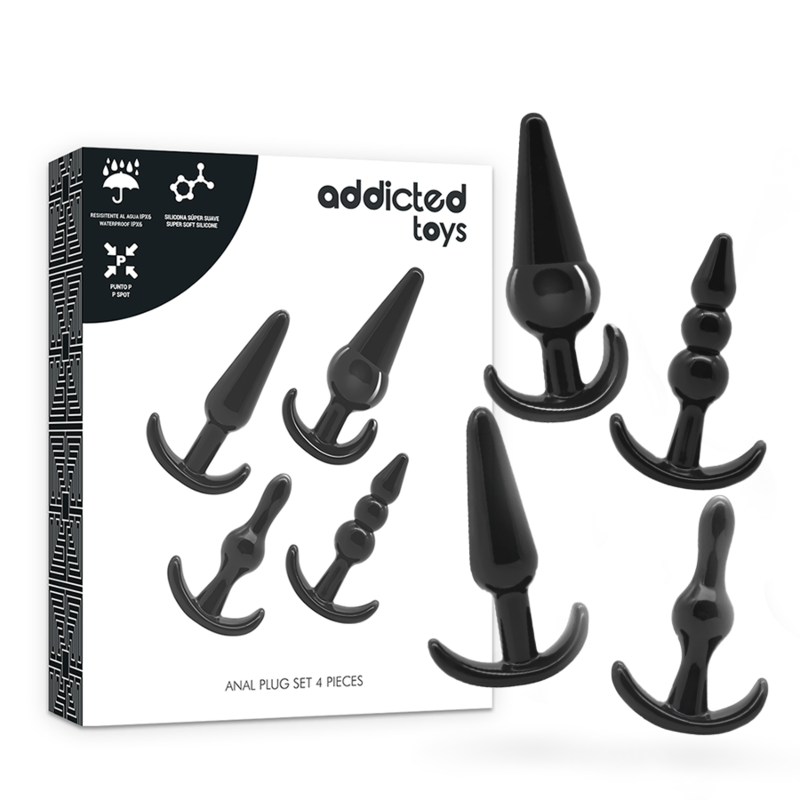 ADDICTED TOYS - ZESTAW 4 KORKOW ANALNYCH