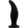 OHMAMA - ZAKRZYWIONY SILIKONOWY KOREK ANALNY P-POINT 12 CM