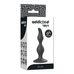 ADDICTED TOYS - ZATYCZKA ANALNA 12 CM CZARNA
