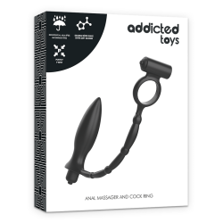 ADDICTED TOYS - KOREK ANALNY Z PIERSCIENIEM WIBRUJACYM