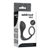 ADDICTED TOYS - KOREK ANALNY Z CZARNYM SILIKONOWYM PIERSCIENIEM