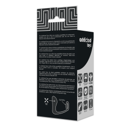 ADDICTED TOYS - KOREK ANALNY Z CZARNYM SILIKONOWYM PIERSCIENIEM