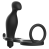 ADDICTED TOYS - KOREK ANALNY Z CZARNYM SILIKONOWYM PIERSCIENIEM 12 CM