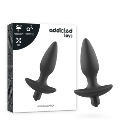 ADDICTED TOYS - MASAZER ANALNY WIBRUJACY CZARNY