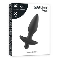 ADDICTED TOYS - MASAZER ANALNY WIBRUJACY CZARNY