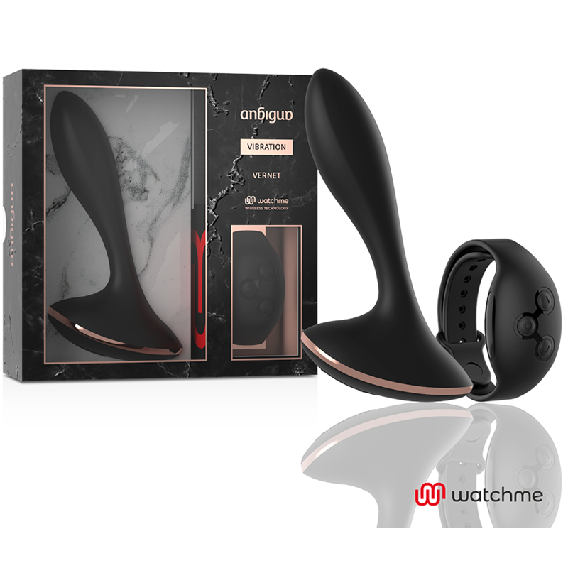 ANBIGUO - WATCHME CONTROLE REMOTO VIBRADOR ANAL PLUG VERNET