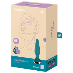 SATISFYER - WIBRATOR PLUG ILICIOUS 1 WTYCZKA ZIELONY