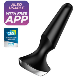 SATISFYER - WIBRATOR PLUG ILICIOUS 2 WTYKI CZARNY