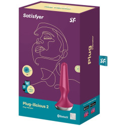 SATISFYER - WIBRATOR PLUG ILICIOUS 2 WTYKI BERRY