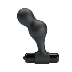 MR PLAY - CZARNY SILIKONOWY WIBRATOR ANALNY