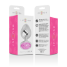 INTENSE - ALUMINUM METAL ANAL PLUG WITH PINK CRYSTAL SIZE M