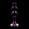 NEBULA SERIES BY IBIZA - MODELO 1 PLUG ANAL VIDRO BOROSILICADO ROSA 10.5 CM -O- 3 CM