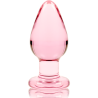 NEBULA SERIES BY IBIZA - MODELO 3 ANAL PLUG VIDRO BOROSILICADO ROSA 11 CM -O- 5 CM