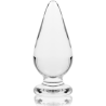 NEBULA SERIES BY IBIZA - MODEL 4 KOREK ANALNY ZE SZKLA BOROSILIKATOWEGO PRZEZROCZYSTY 11 CM -O- 5 CM