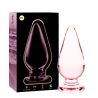 NEBULA SERIES BY IBIZA - PLUG ANAL MODÈLE 4 VERRE BOROSILICATE ROSE 11 CM -O- 5 CM