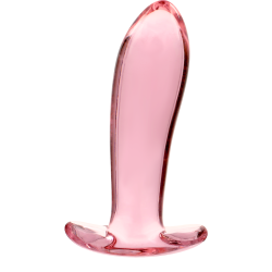 NEBULA SERIES BY IBIZA - MODELL 5 ANALPLUG BOROSILIKATGLAS ROSA 12.5 CM -O- 3.5 CM