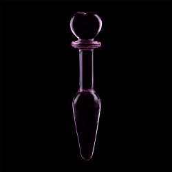 NEBULA SERIES BY IBIZA - PLUG ANAL MODÈLE 7 VERRE BOROSILICATE ROSE 13.5 CM -O- 3 CM