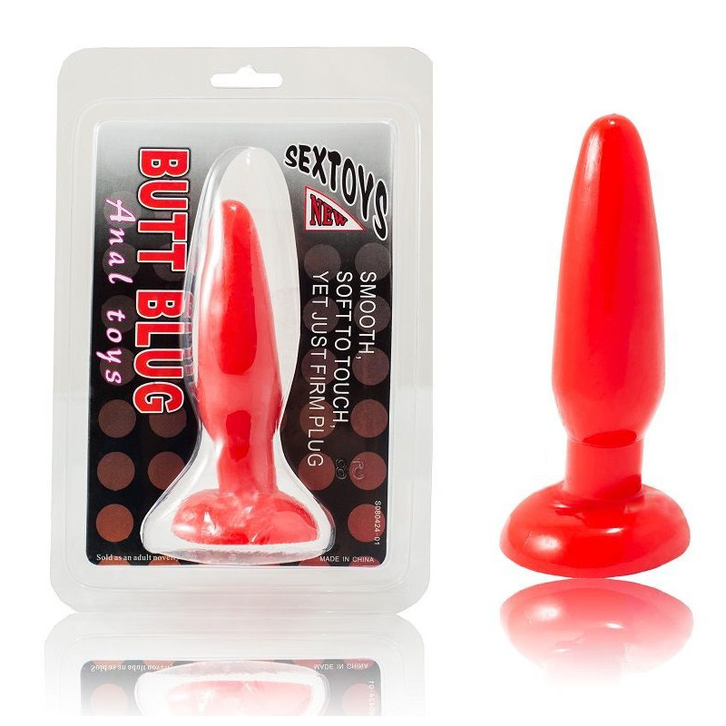 BAILE - SMALL RED ANAL PLUG 15 CM BAILE - SMALL RED ANAL PLUG 15 CM