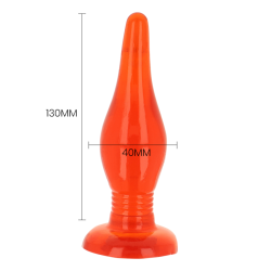 BAILE - CZERWONY KOREK ANALNY MIEKKI W DOTYKU 14,2 CM