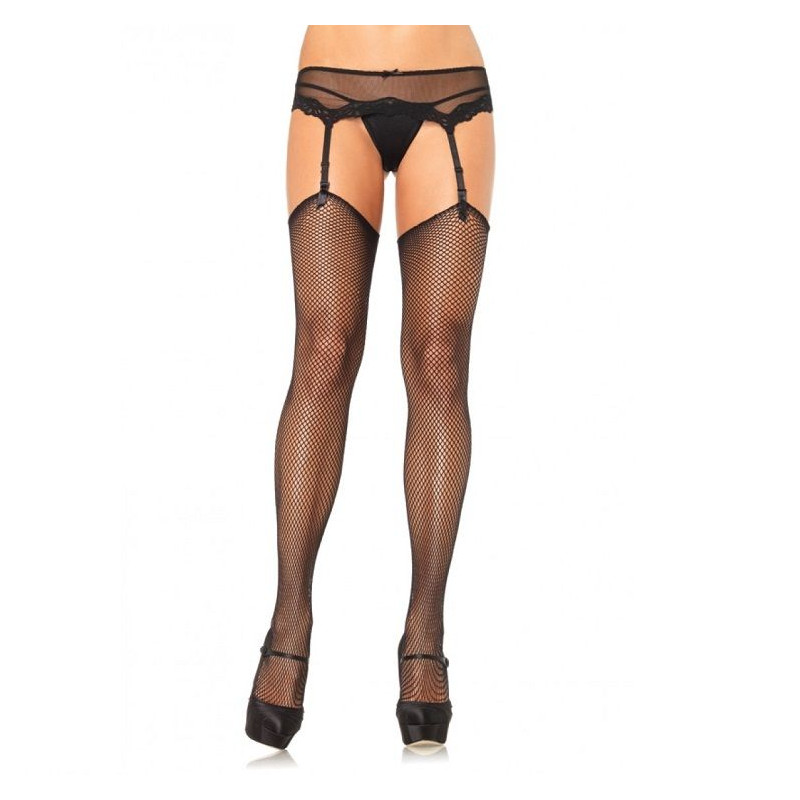 LEG AVENUE - BAS NET SANS SILICONE AUTO-ADHÉSIF SUPÉRIEUR LEG AVENUE - BAS NET SANS SILICONE AUTO-ADHÉSIF SUPÉRIEUR