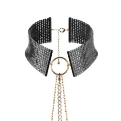 BIJOUX - DÉSIR MÉTALLIQUE CZARNY METALICZNY NASZYJNIK
