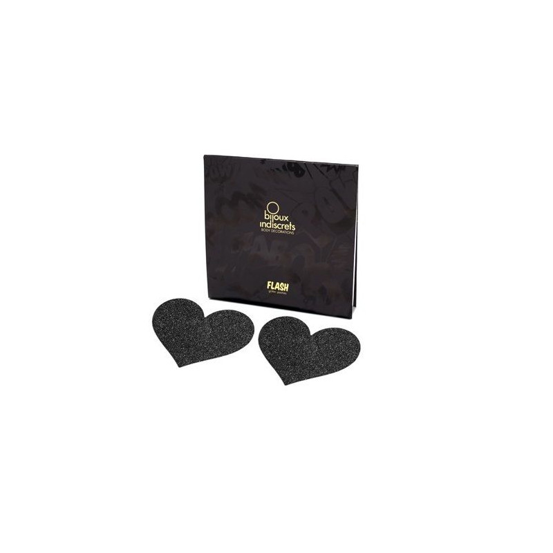 BIJOUX - INDISCRETS FLASH NERO TAGLI CAPEZZOLI CUORE BIJOUX - INDISCRETS FLASH NERO TAGLI CAPEZZOLI CUORE