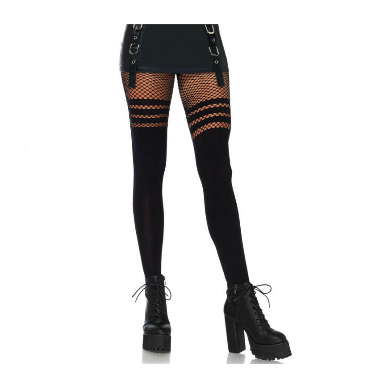 LEG AVENUE - PANTYHOUSE RAYURES FISNHET LEG AVENUE - PANTYHOUSE RAYURES FISNHET