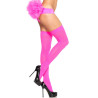 LEG AVENUE - NYLON THIGH HIGHS NEON PINK