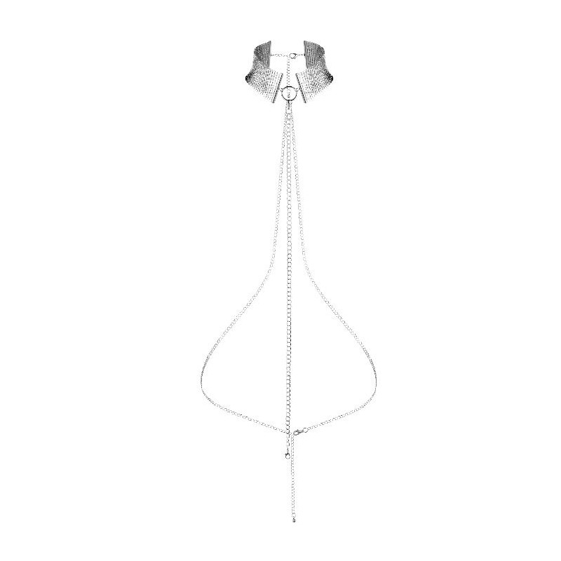BIJOUX - DÉSIR MÉTALLIQUE SILVER METALLIC NECKLACE