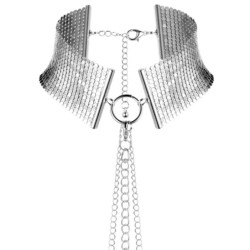 BIJOUX - DÉSIR MÉTALLIQUE SREBRNY METALICZNY NASZYJNIK