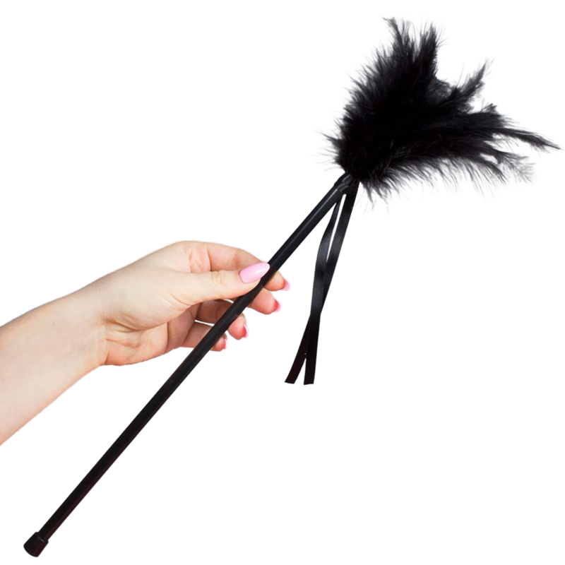SECRETPLAY - PLUMERO PLUMAS NEGRO 40 CM SECRETPLAY - PLUMERO PLUMAS NEGRO 40 CM