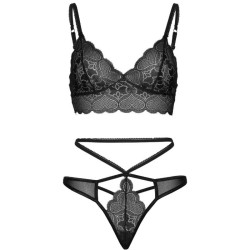 LEG AVENUE - 2-CZESCIOWY ZESTAW STRING G STRAPOW S/M