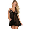 SUBBLIME - BABYDOLL Z KOLKA I BLYSZCZACYMI ELEMENTAMI S/M
