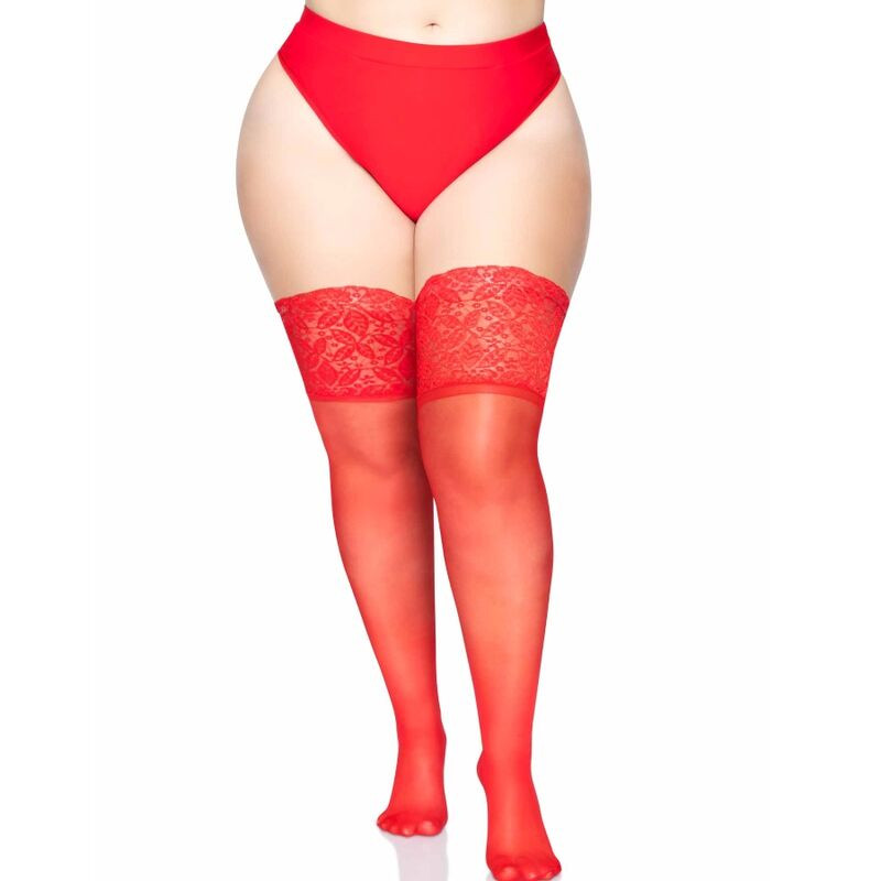 LEG AVENUE - AUTOREGGENTE VELATO FINO ALLA COSCIA TAGLIE FORTI LEG AVENUE - AUTOREGGENTE VELATO FINO ALLA COSCIA TAGLIE FORTI