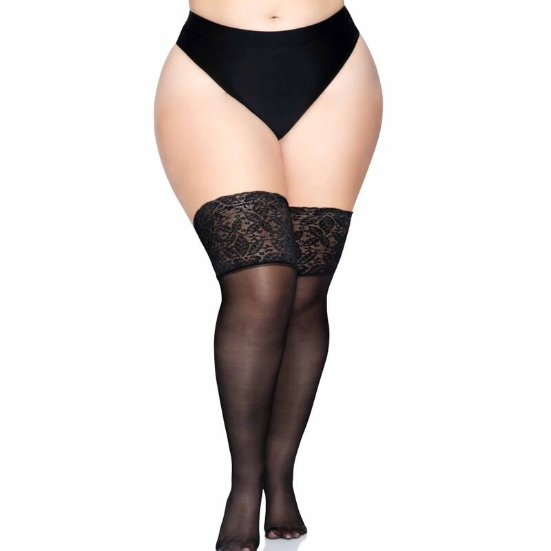 LEG AVENUE - STAY UPS SHEER UDA WYSOKI PLUS SIZE