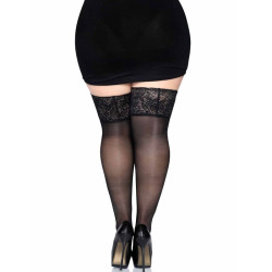 LEG AVENUE - STAY UPS SHEER UDA WYSOKI PLUS SIZE
