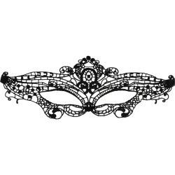 COQUETTE CHIC DESIRE - DESIRE CZARNA MASKA KORONKOWA