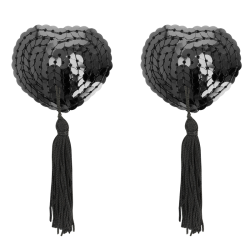 COQUETTE CHIC DESIRE - CZARNE CEKINOWE OSLONY NA SUTKI