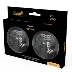 COQUETTE CHIC DESIRE - CZARNE CEKINOWE OSLONY NA SUTKI