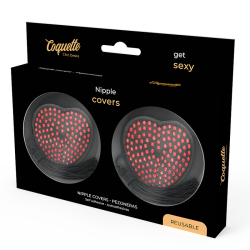 COQUETTE CHIC DESIRE - CZERWONE / CZARNE OSLONY NA SUTKI