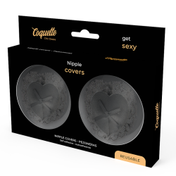 COQUETTE CHIC DESIRE - CZARNE KORONKOWE OSLONY NA SUTKI