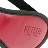 FETISH SUBMISSIVE DARK ROOM - WEGANSKA SKORZANA MASKA Z NEOPRENOWA PODSZEWKA